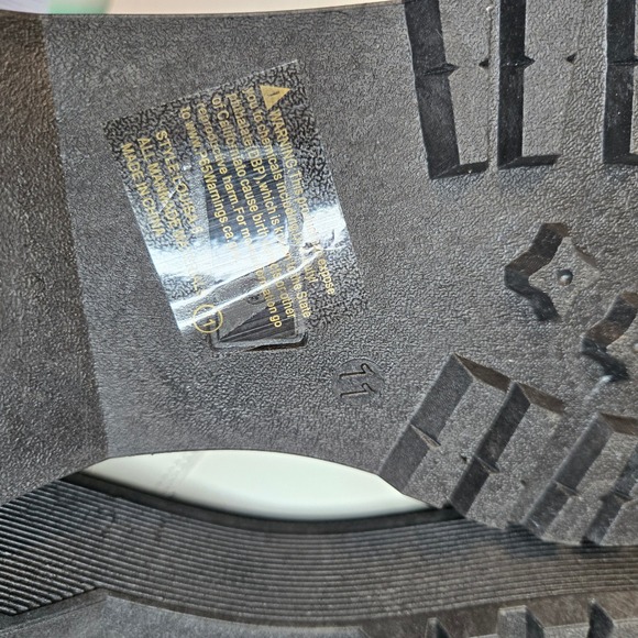 Weeboo NEW White Lace Up Platform Combat Boots Size 11 Chunky Sole Heel - Picture 10 of 11